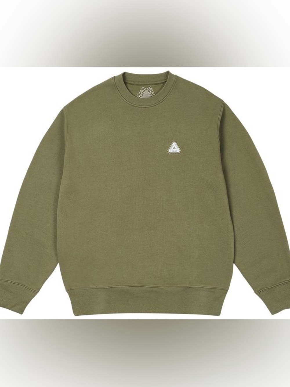 PALACE Men’s Sofar Creweck Olive Green  Sweatshirt - Size L